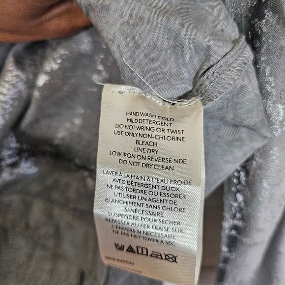 Pilcro by Anthropologie Foil Shine Button Down Shirt NWT - Picture 14 of 15